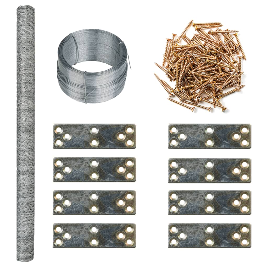 Chicken Coop Extension 268x100x190 cm Metal