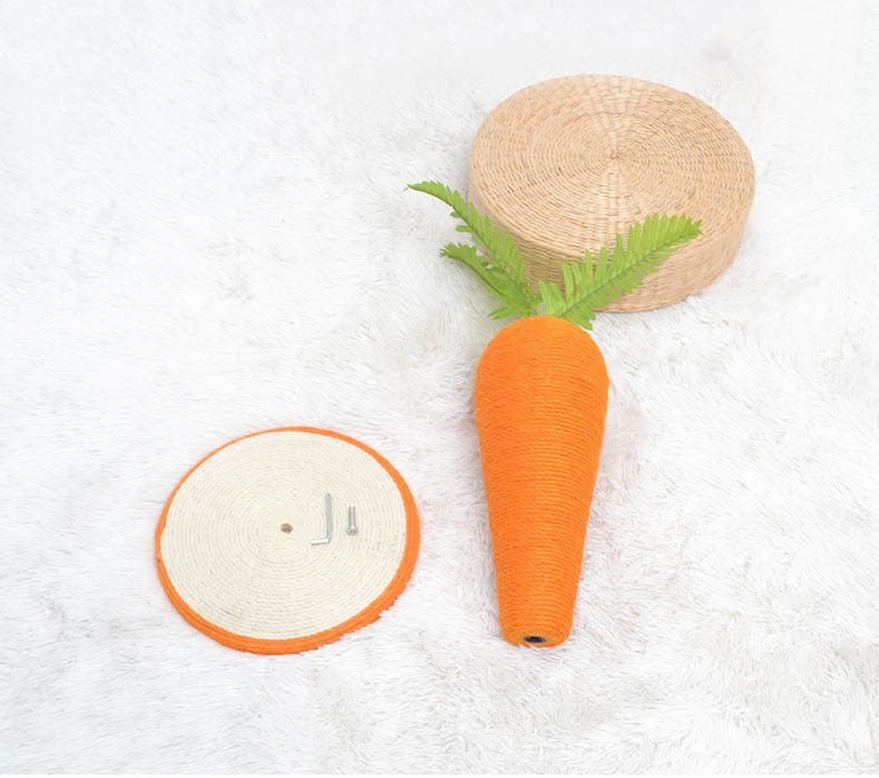 Carrot Two-color Sisal Simulation Pet Supplies