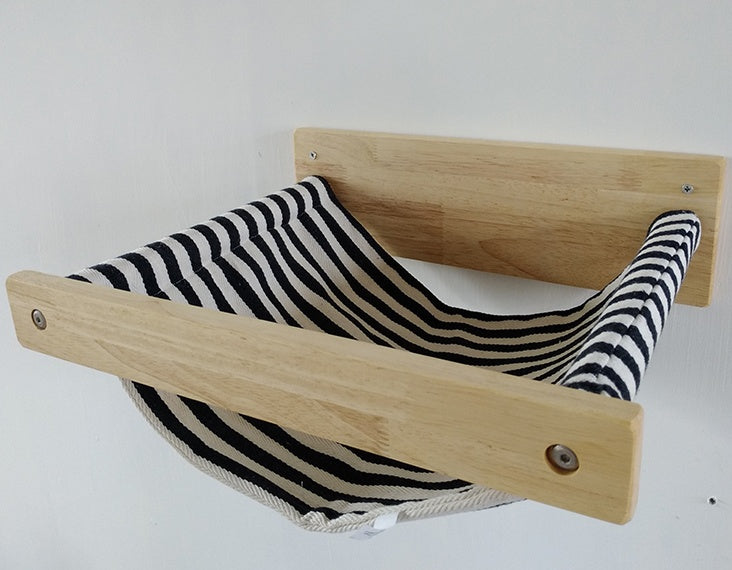 Cat hammock on the wall