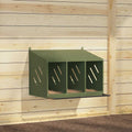 Chicken Nesting Box with 3 Compartments Olive Green   Chicken Nesting Box