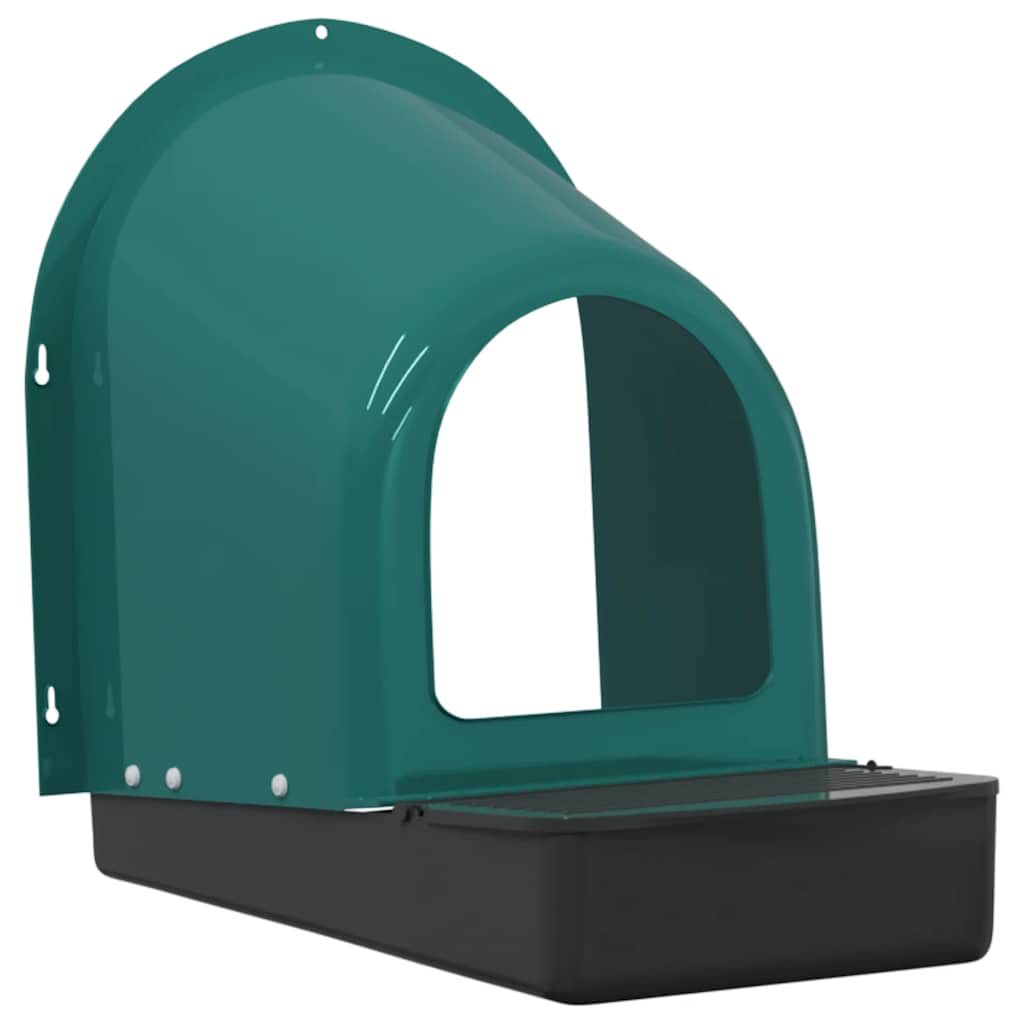 Chicken Nesting Boxes, 4 pcs., Wall-Mounted, Dark Green, Plastic