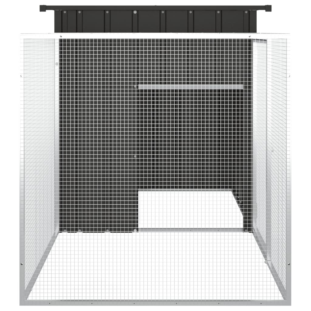 Rabbit Cage Anthracite 200x Galvanized   Rabbit Cage 200x