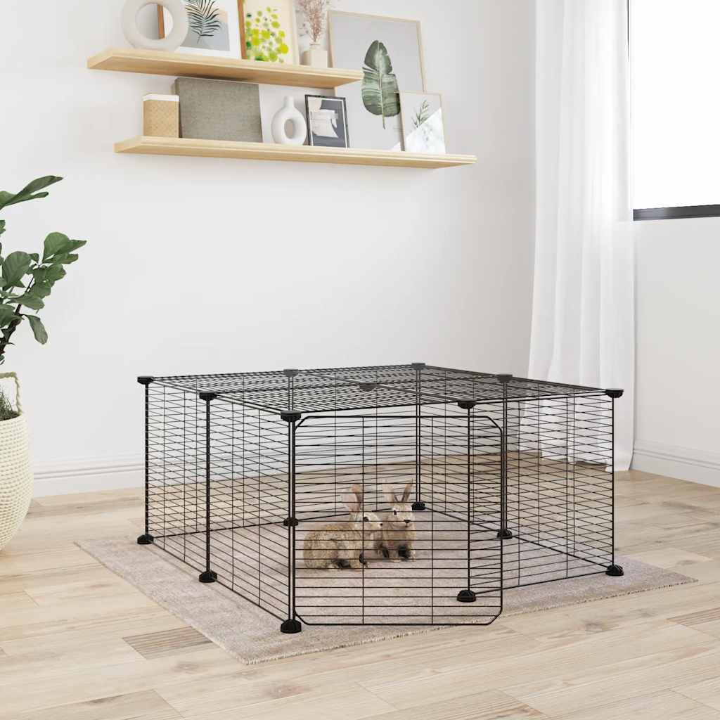 8-piece pet cage set with door