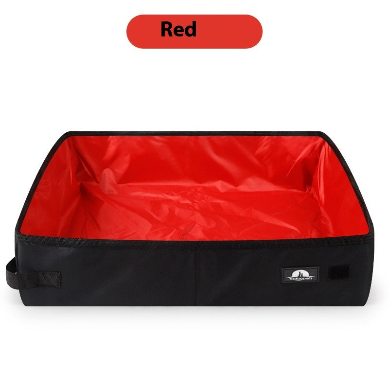 Portable Foldable Litter Box Waterproof Oxford Cloth