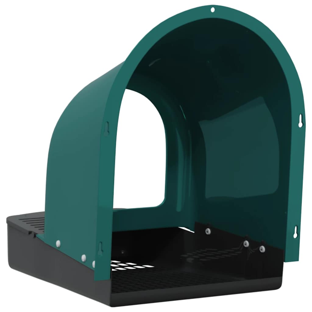 Chicken Nesting Boxes, 4 pcs., Wall-Mounted, Dark Green, Plastic