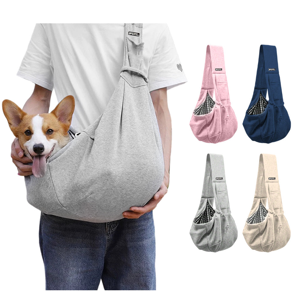 Comfortable Cotton Dog Bag Pet Out Crossbody Shoulder Bag Outdoor Travel Portable Cat Puppy Sling Bag Pet Carrying Supplies