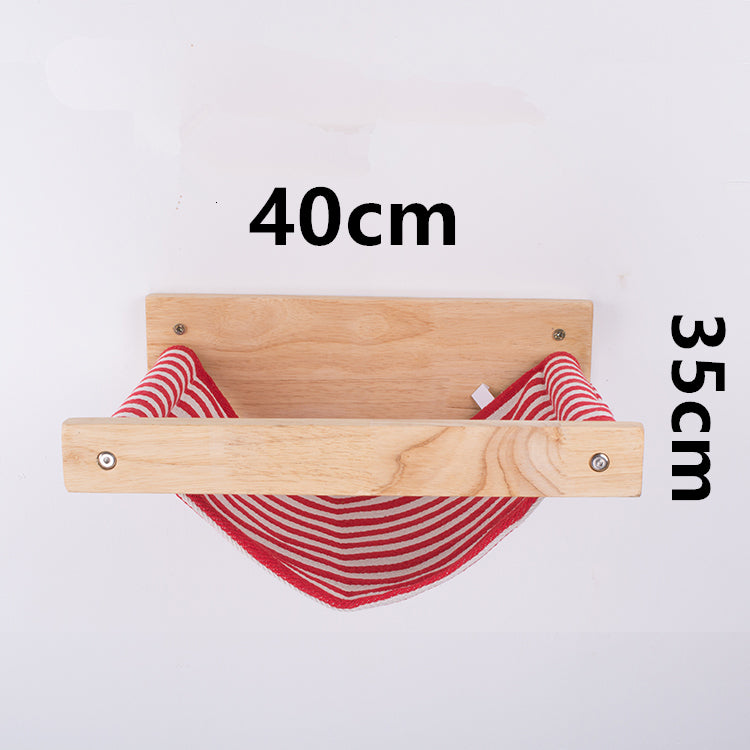 Cat hammock on the wall