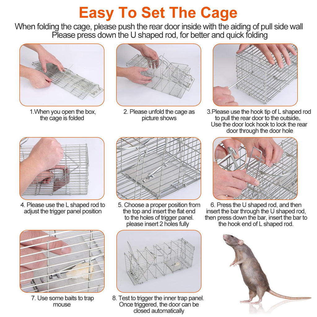 Humanized And Reusable Mouse Traps Are Safe And Suitable For Families, Children, Pets, And Easy To Install.