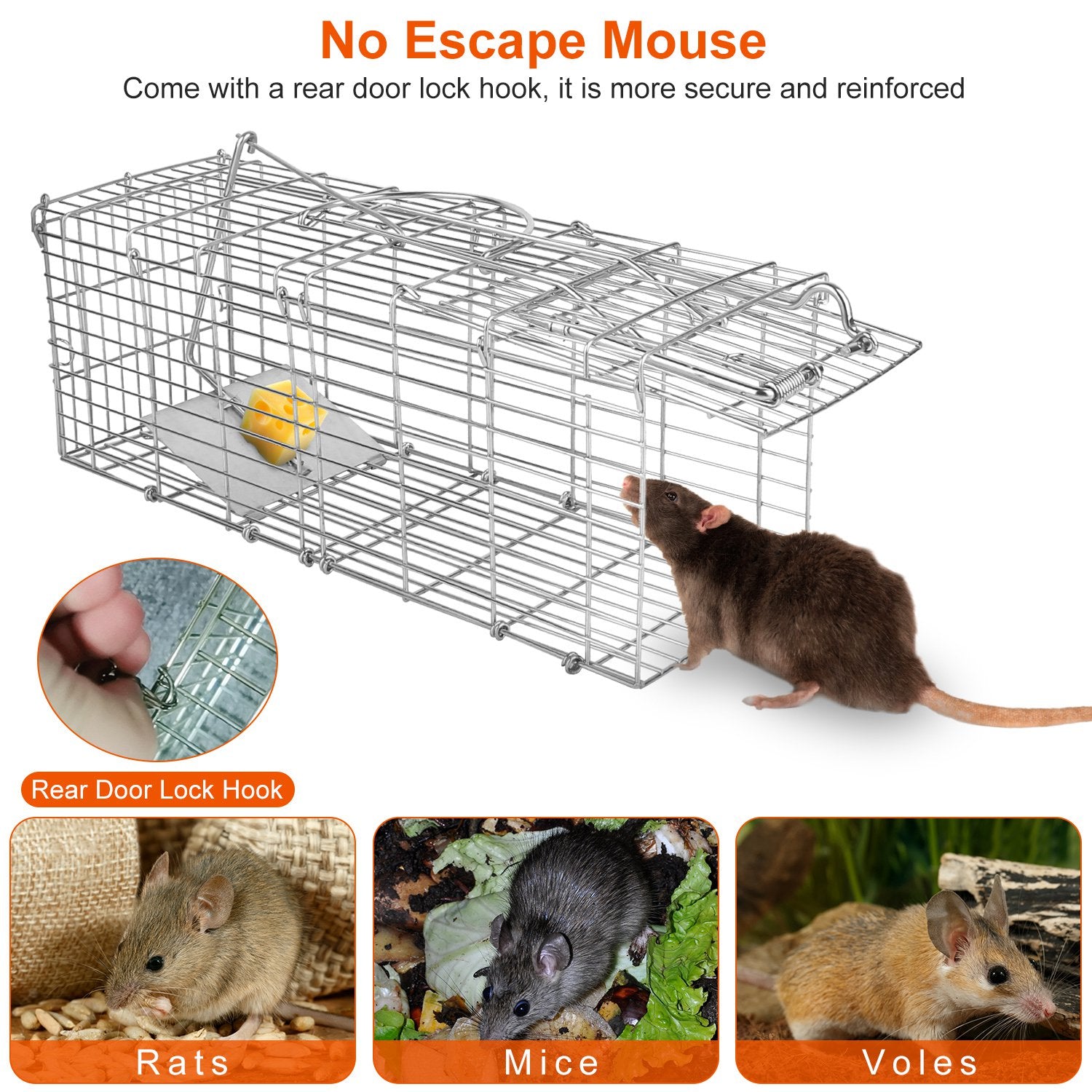 Humanized And Reusable Mouse Traps Are Safe And Suitable For Families, Children, Pets, And Easy To Install.