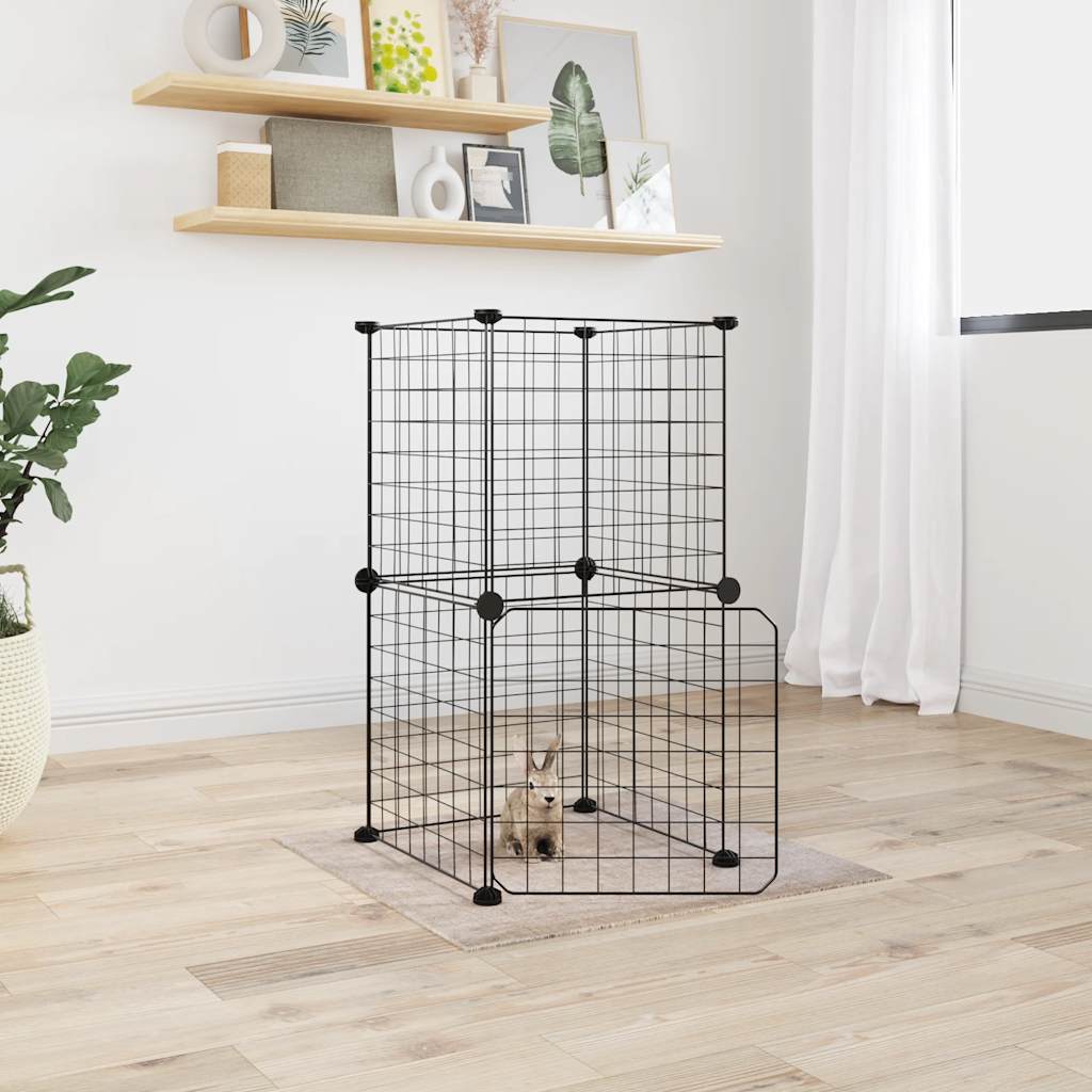 8-piece pet cage set with door