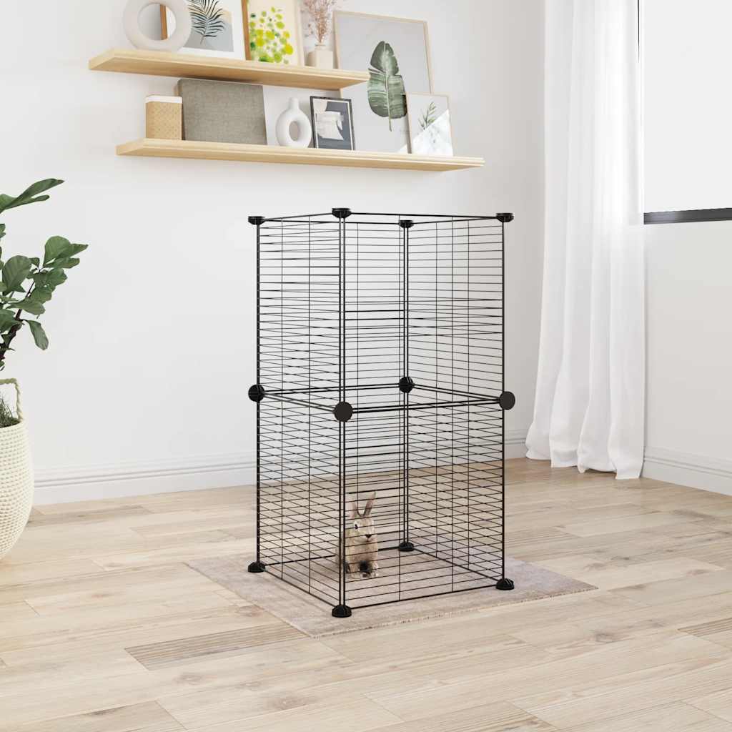 8-piece pet cage set with door
