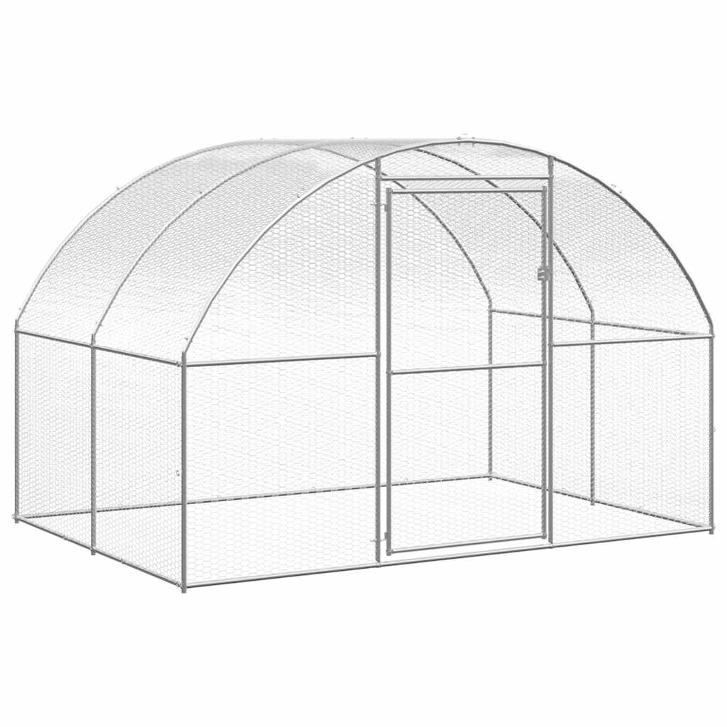 Outdoor Chicken Coop 3x2x2 m Galvanized