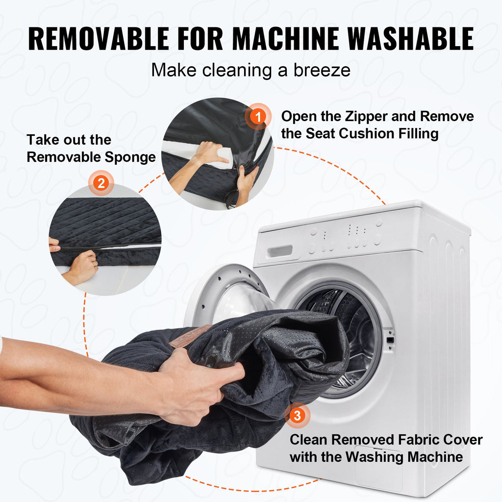 Dog Booster Car Seat Pet Car Seat For Medium Large Dog Up To 55 Lbs Black