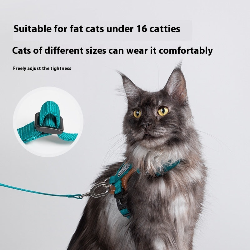 Cat Chest Back Haulage Rope Package I-shaped Vest Chest Back Pet Supplies