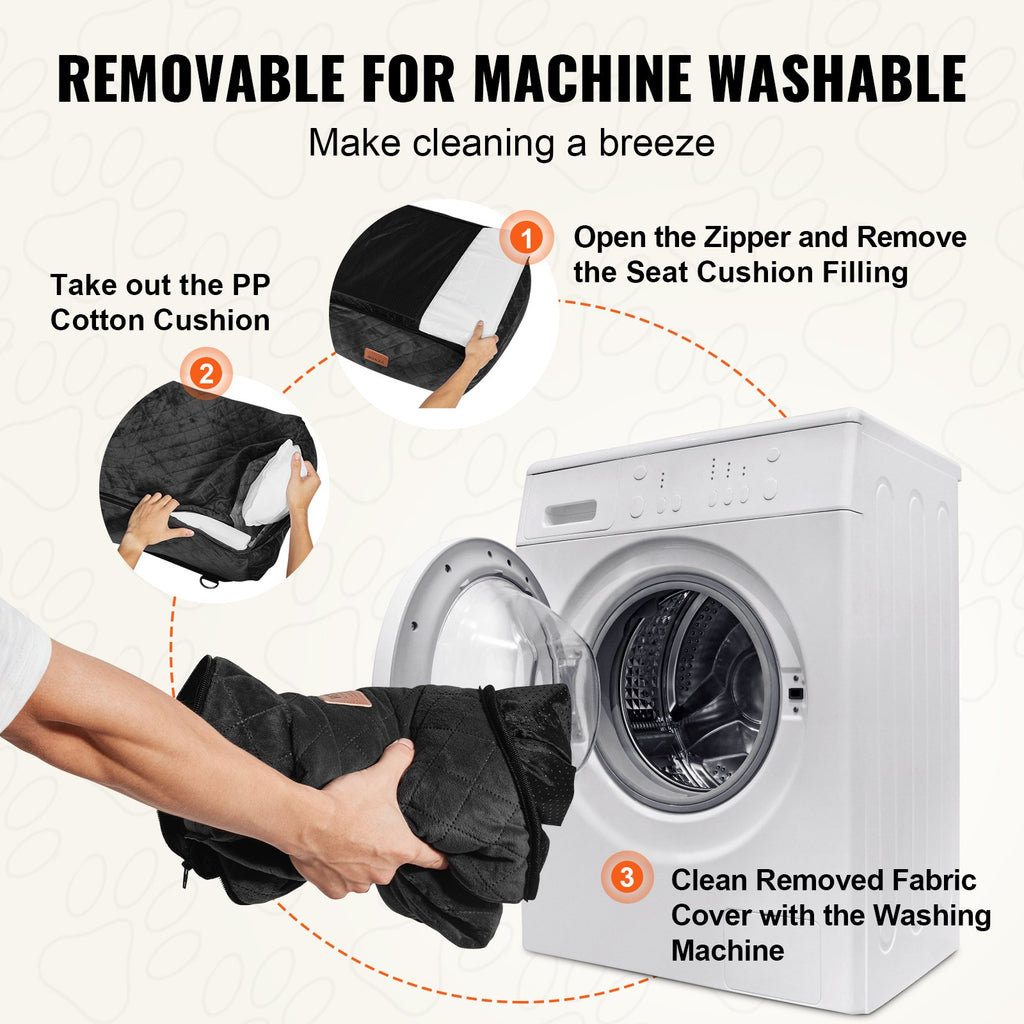 Dog Booster Car Seat Pet Car Seat For Small Medium Dog Up To 40 Lbs Black