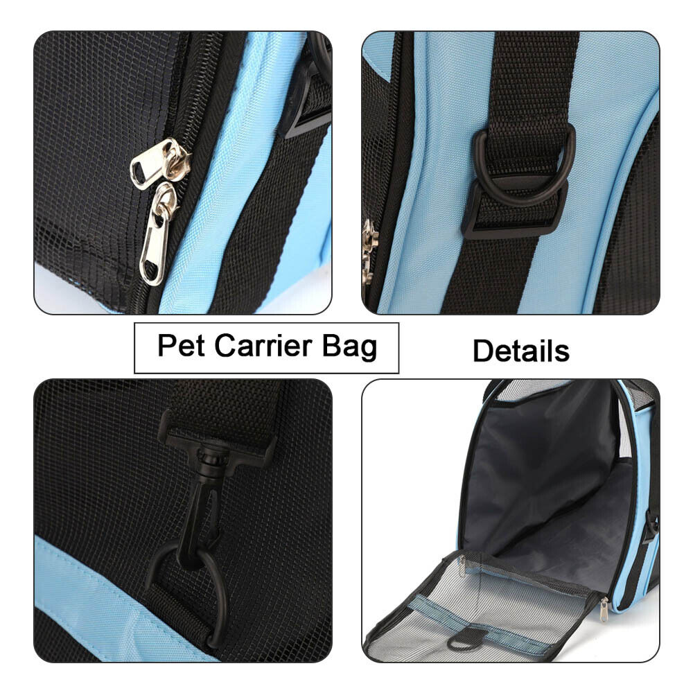 Large Pet Carrier Bag AVC Portable Soft Fabric Fold Dog Cat Puppy Travel Bag