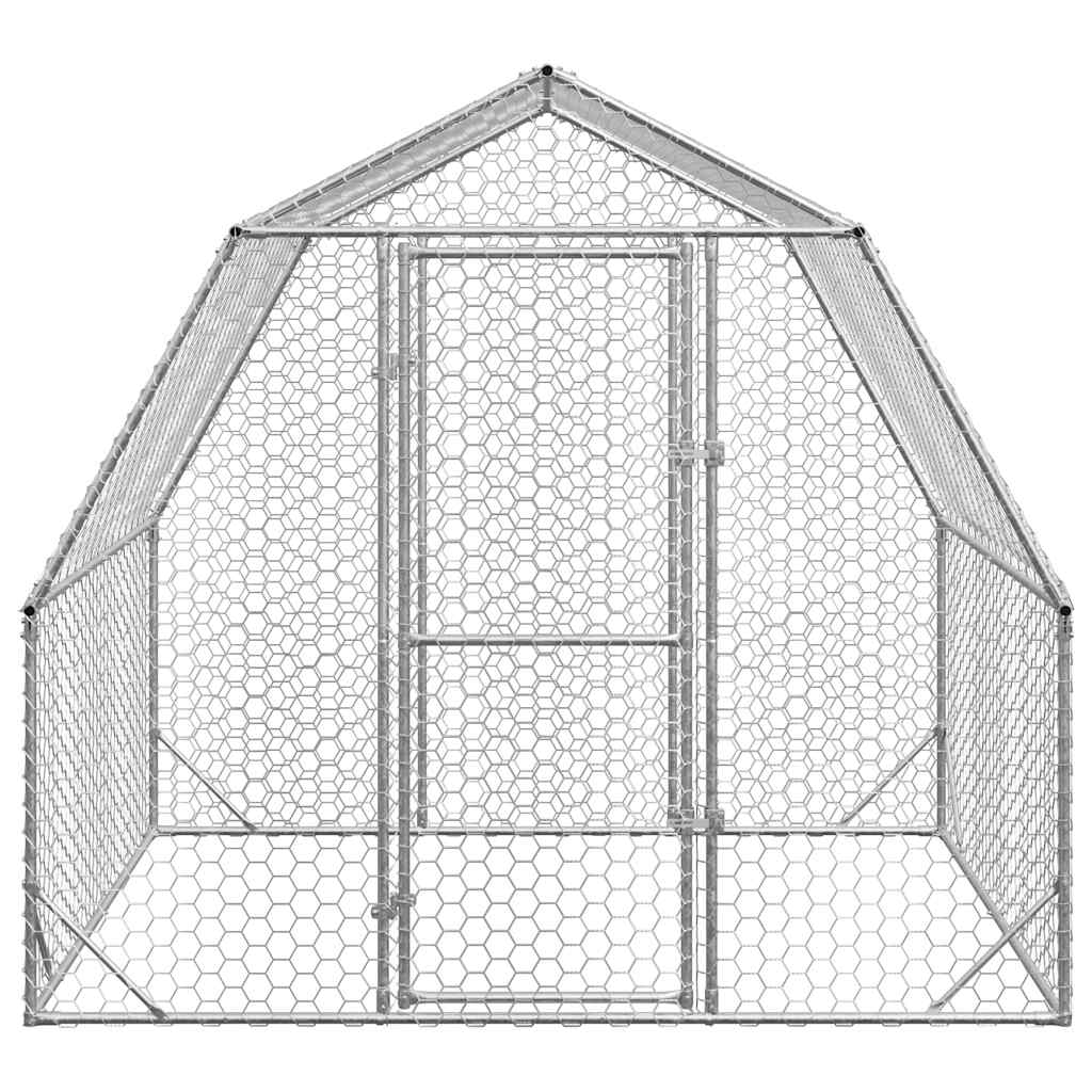 Chicken Coop 2.5x2x2.25 m Galvanized   Chicken Coop with