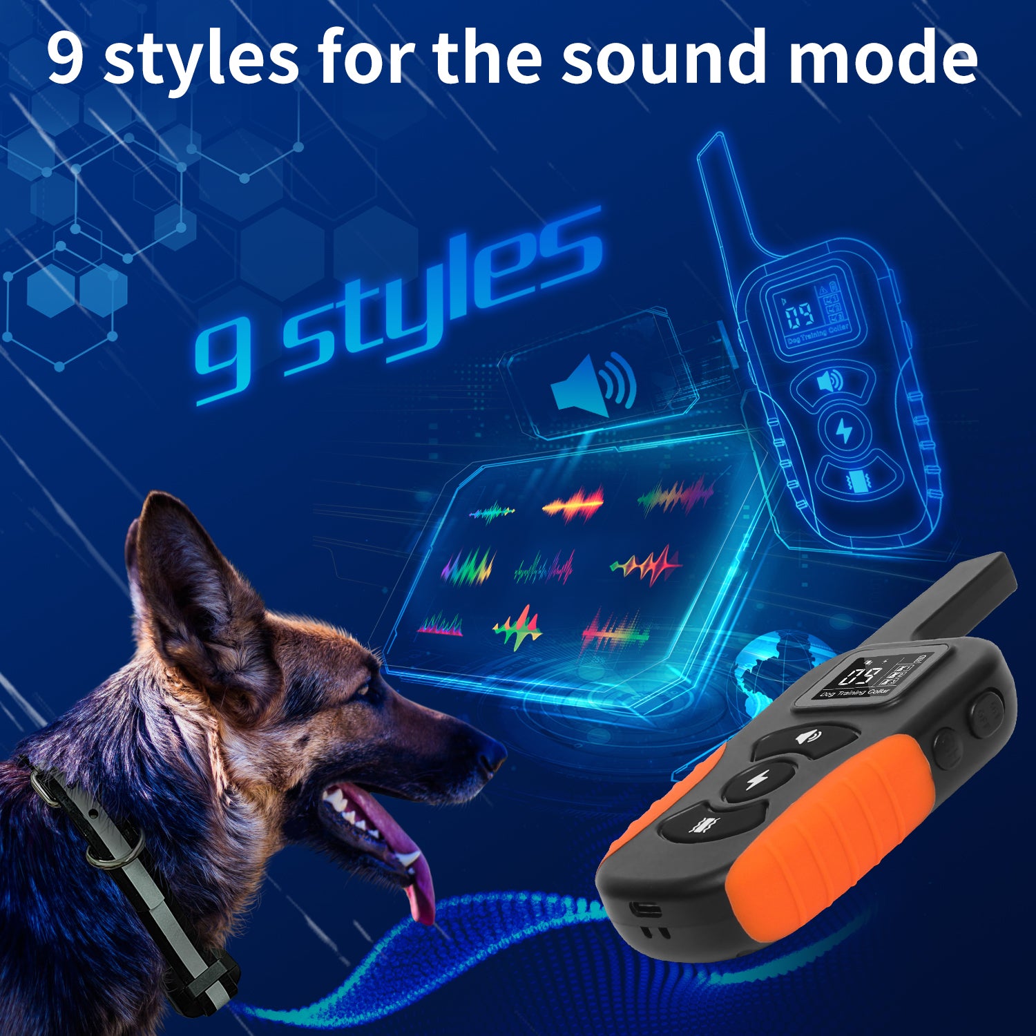 Waterproof Pet Remote Control Charging Customized Electric Training Dog Impact Pet Collar