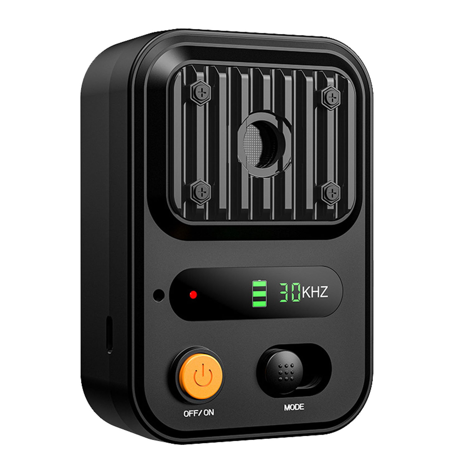 Black-Green Color Options -- 1Pc Ultrasonic Anti-Barking Device Rechargeable Auto Dog Bark Control Deterrent Box Training Device IPX4 Waterproof With 3 Frequency Max 32.8Feet Sensing Distance For Most