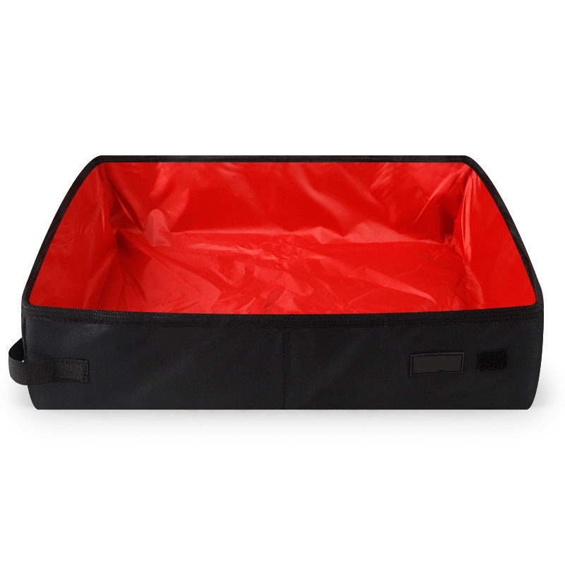 Portable Foldable Litter Box Waterproof Oxford Cloth