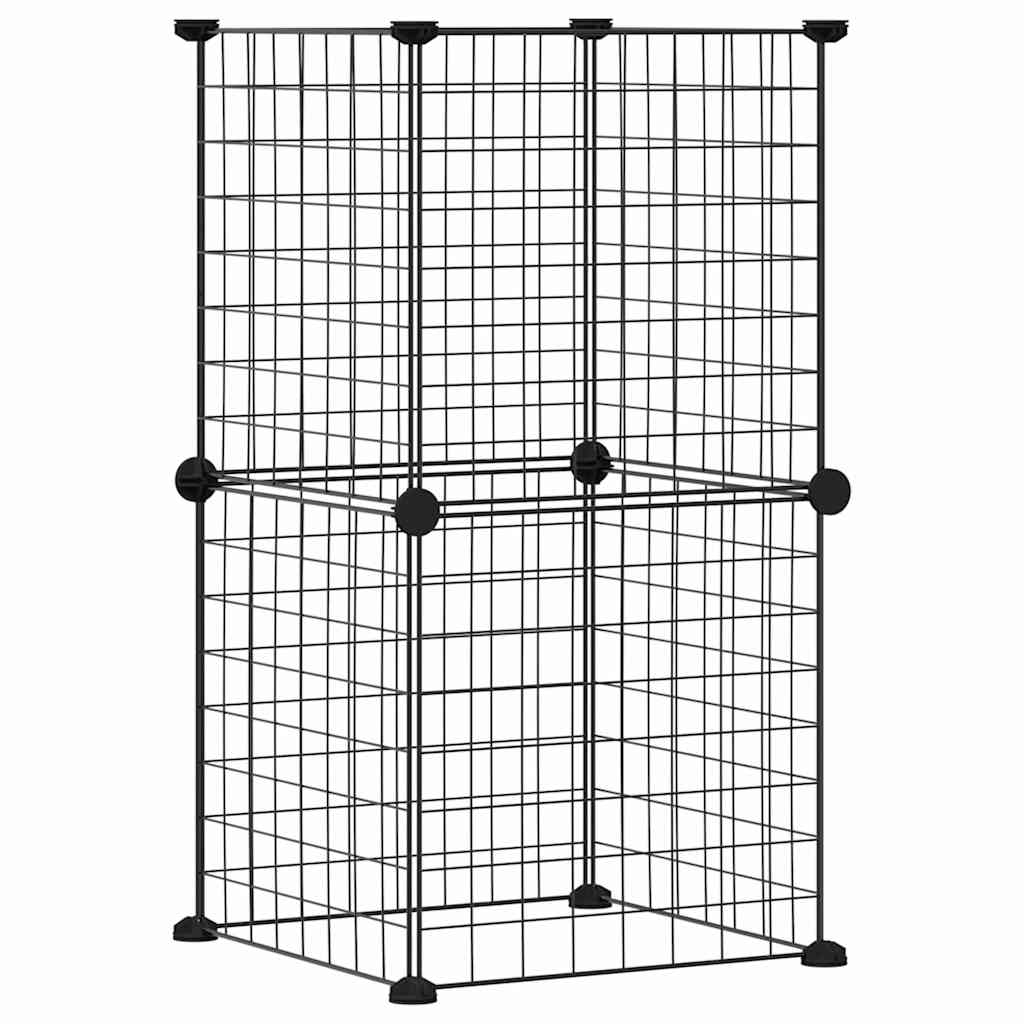 8-piece pet cage set with door