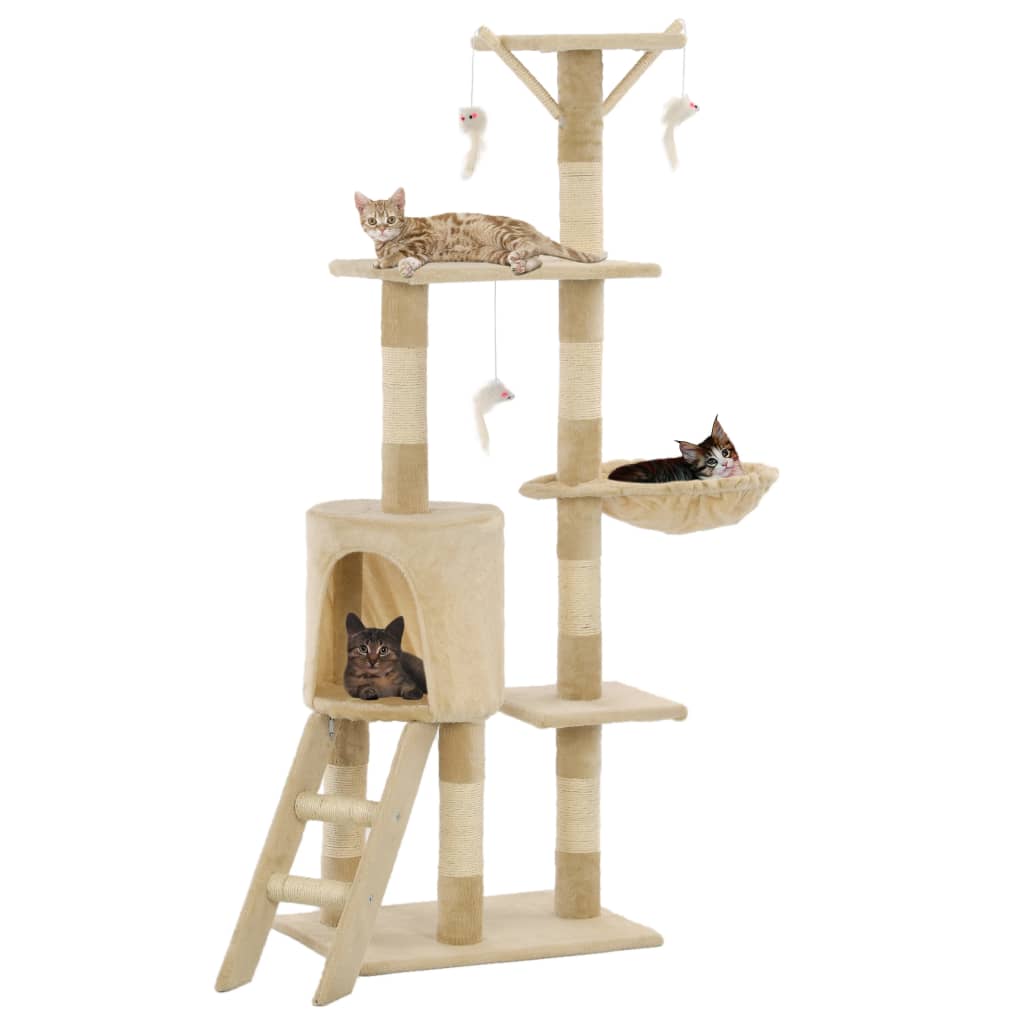 Cat Scratching Post with Sisal Posts 138 cm   Cat Scratching Post