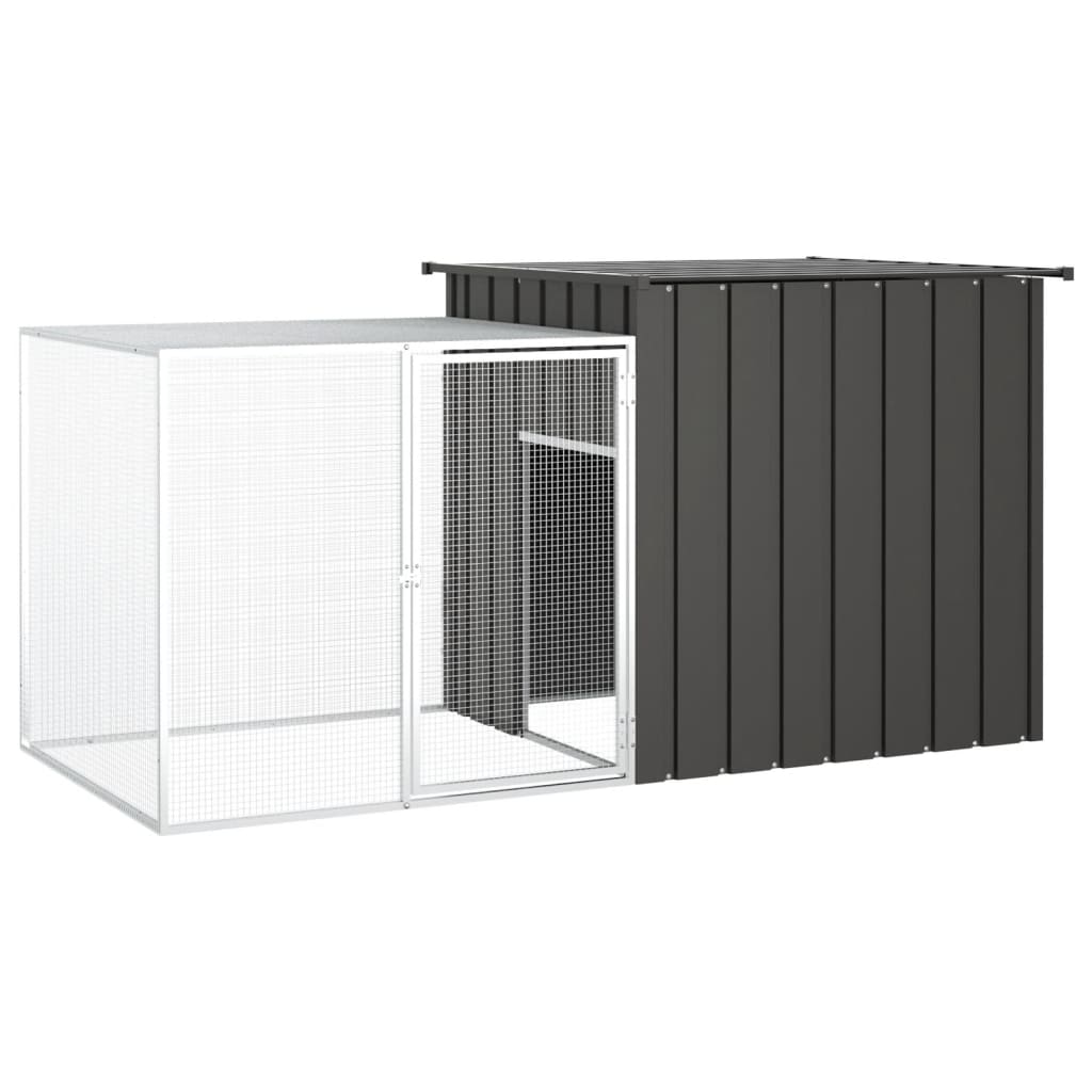 Rabbit Cage Anthracite 200x Galvanized   Rabbit Cage 200x