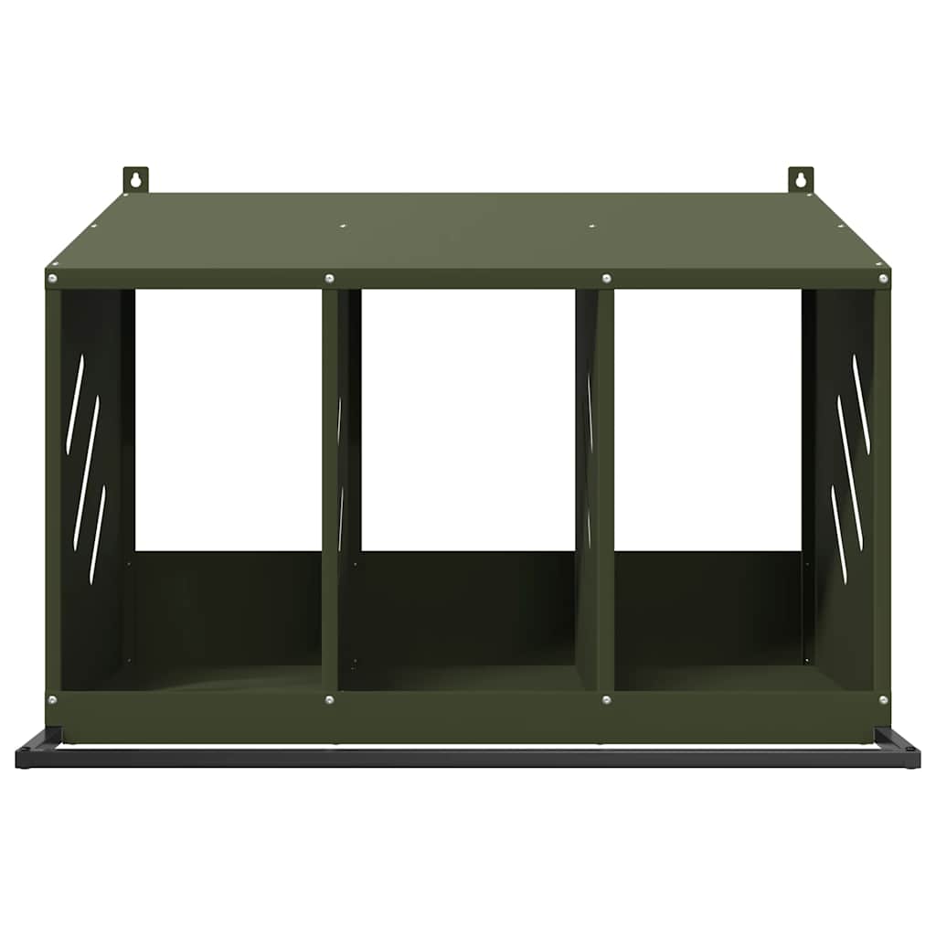Chicken Nesting Box with 3 Compartments Olive Green   Chicken Nesting Box
