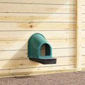 Chicken Nesting Boxes, 4 pcs., Wall-Mounted, Dark Green, Plastic