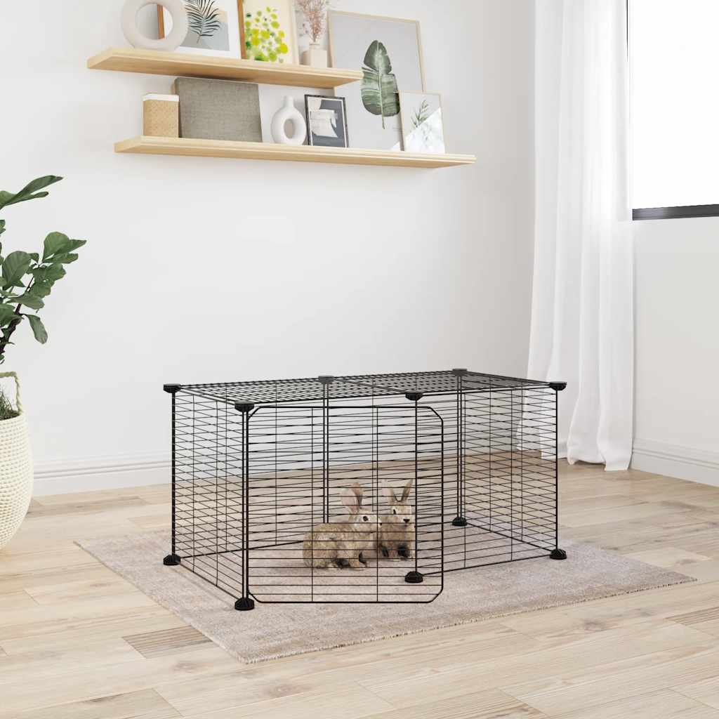 8-piece pet cage set with door