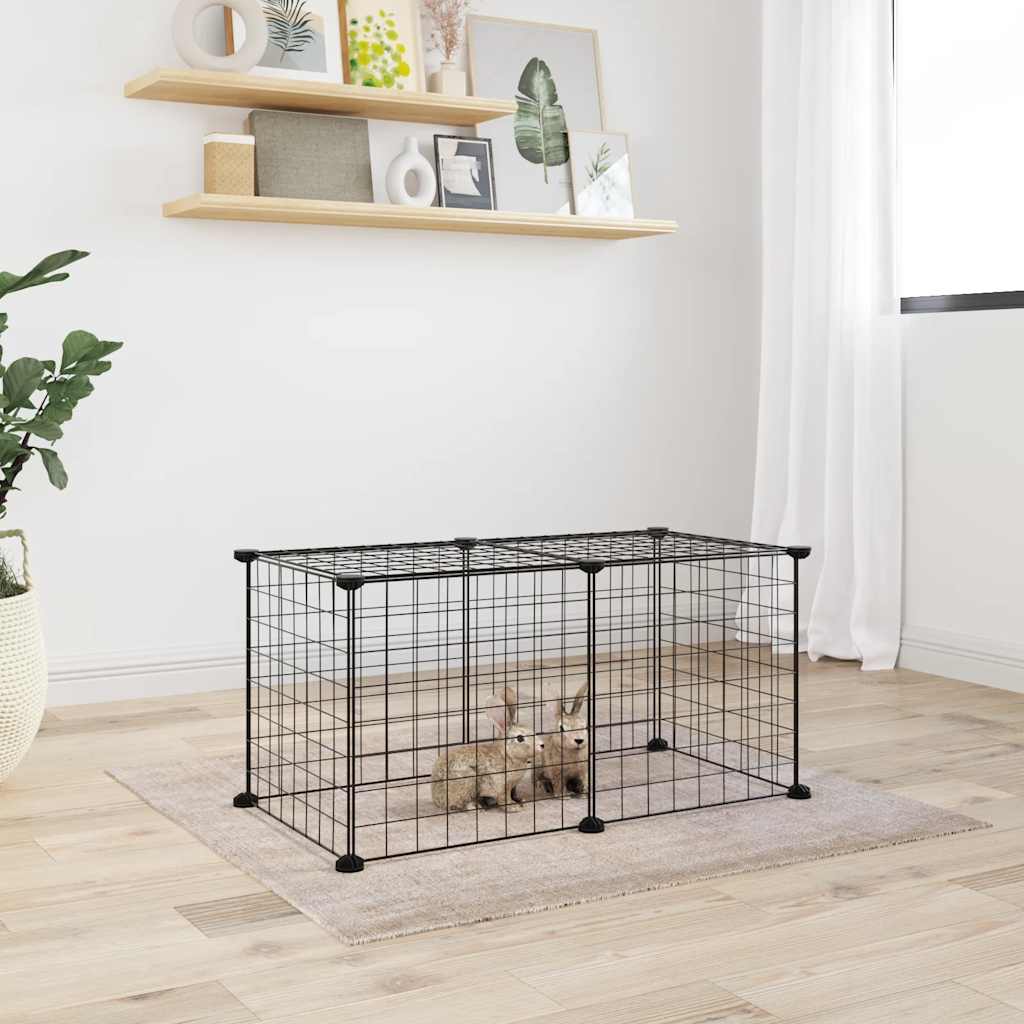 8-piece pet cage set with door
