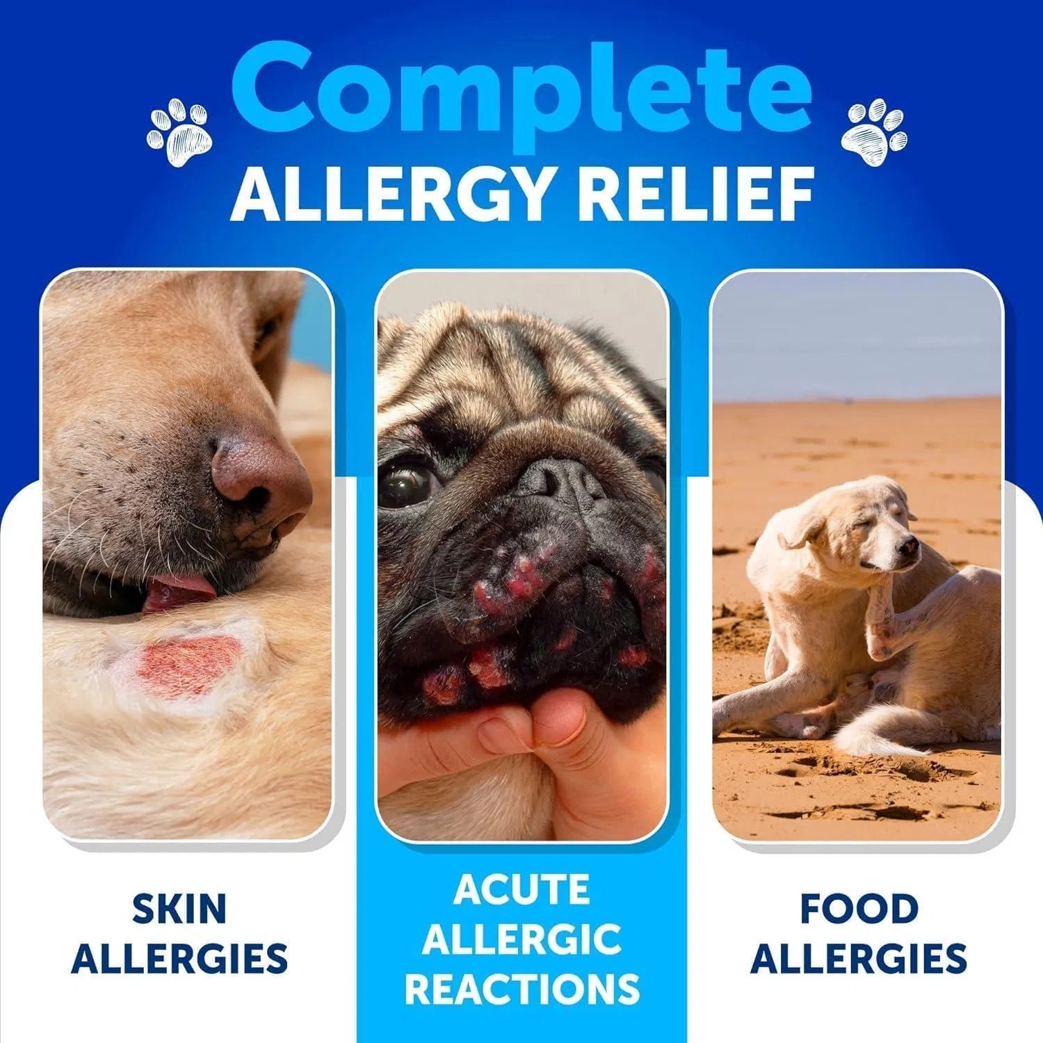 Dog Allergy Relief Chews Itching Skin Relief For Dogs Fish Oil 3 Seasonal Allergies Pills Skin & Coat Anti ItchHot Spots Treatment Canine Immune Health Supplement 120 Soft Treats