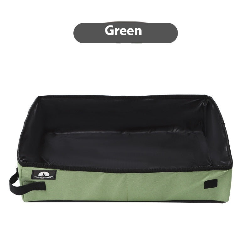 Portable Foldable Litter Box Waterproof Oxford Cloth